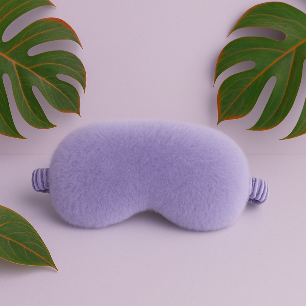 Purple Plush Sleep Mask