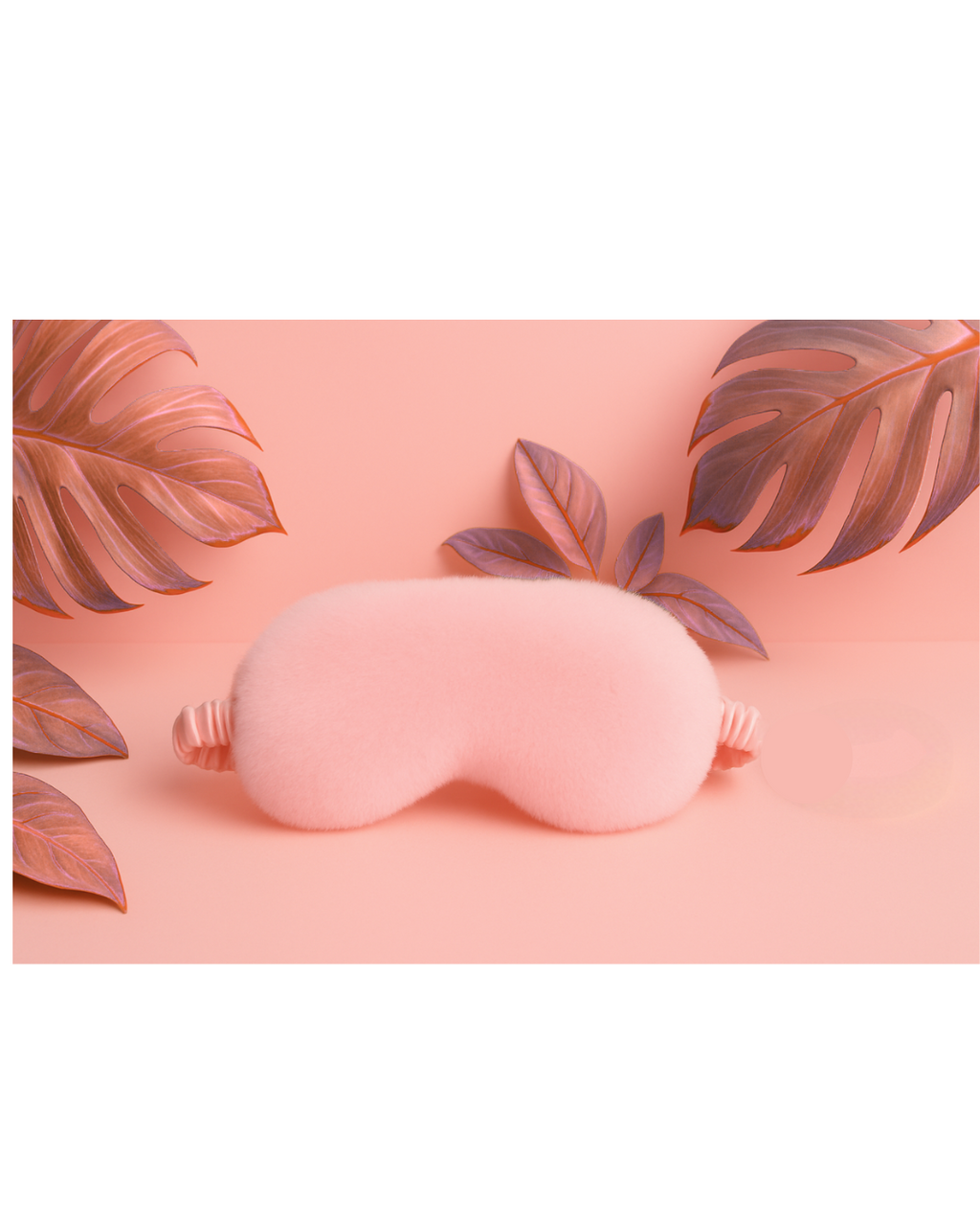 Pink Plush Sleep Mask