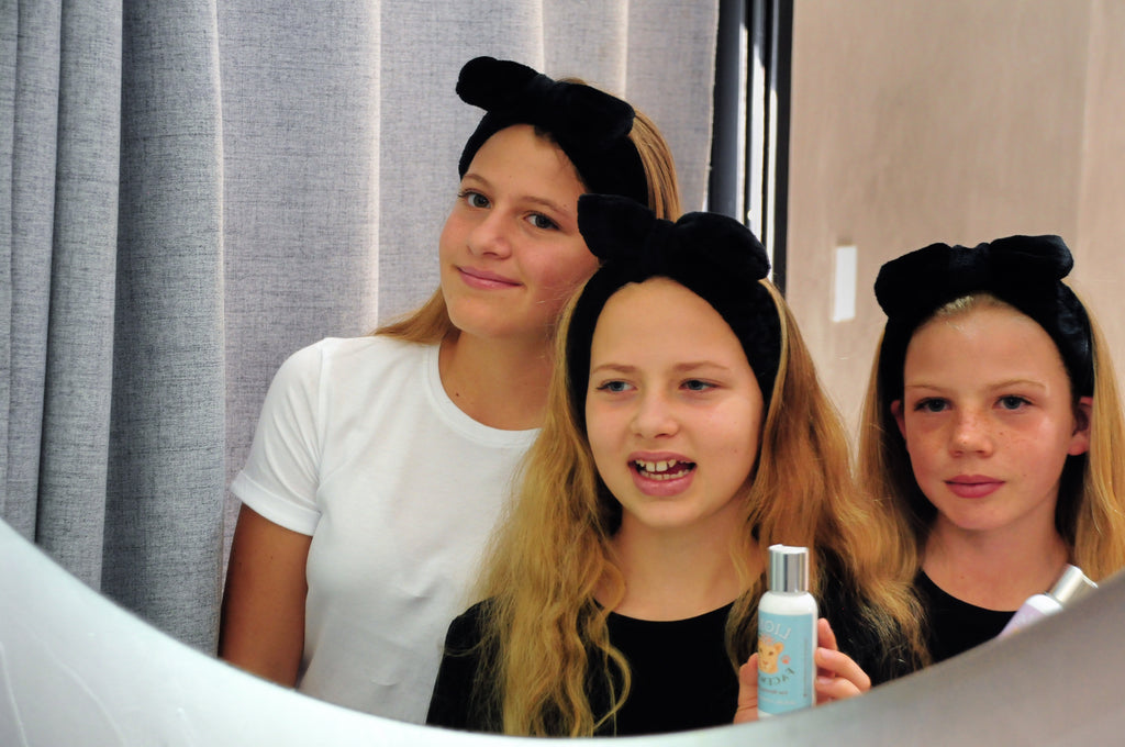 Plush Black Bow Headband