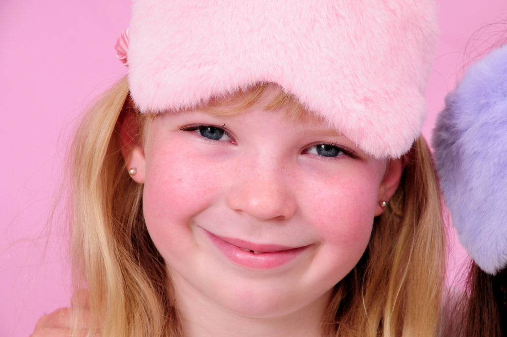 Pink Plush Sleep Mask