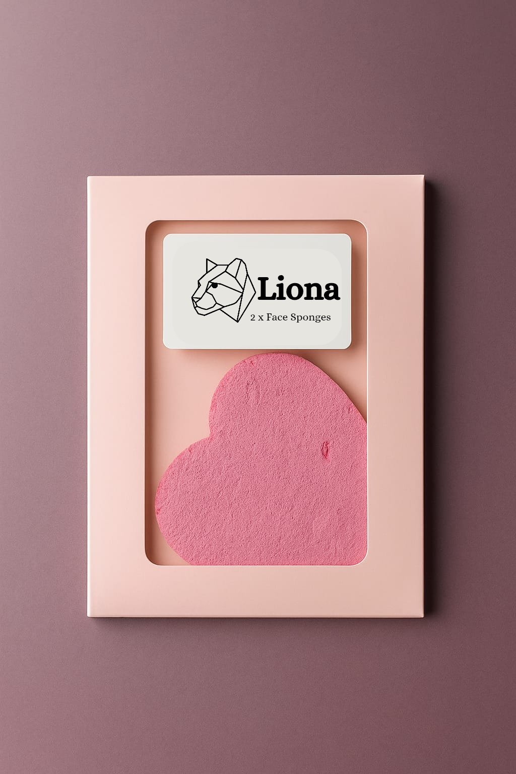 Liona Heart Face Sponges x2